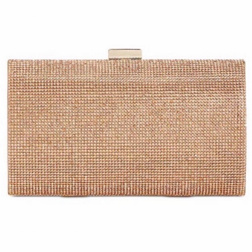 RARE rose gold diamond clutch bag